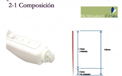 NDV RF FRACCIONAL PLUS, RF DE 1 MHz CON SISTEMA FRACCIONAL (MODO PULSE), SISTEMA CONTINUO (CW), Emisión de carga negativa (Iontoferesis), Emisión de Energía negativa y Emisión de Energía Polarity (+-)